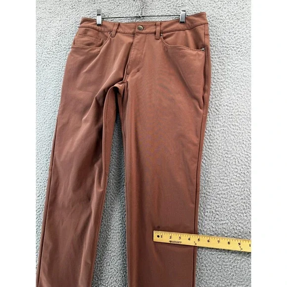 Lululemon ABC Slim-Fit Men Pant 32 (32x30.5) Ancient Copper Brown Utilitech READ - Picture 13 of 14
